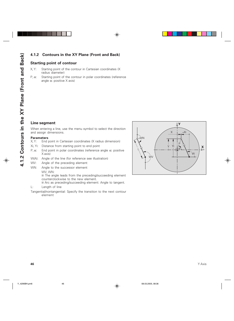 2 contours in the xy plane (front and back) | HEIDENHAIN CNC Pilot 4290 Description of the Y axis User Manual | Page 46 / 65