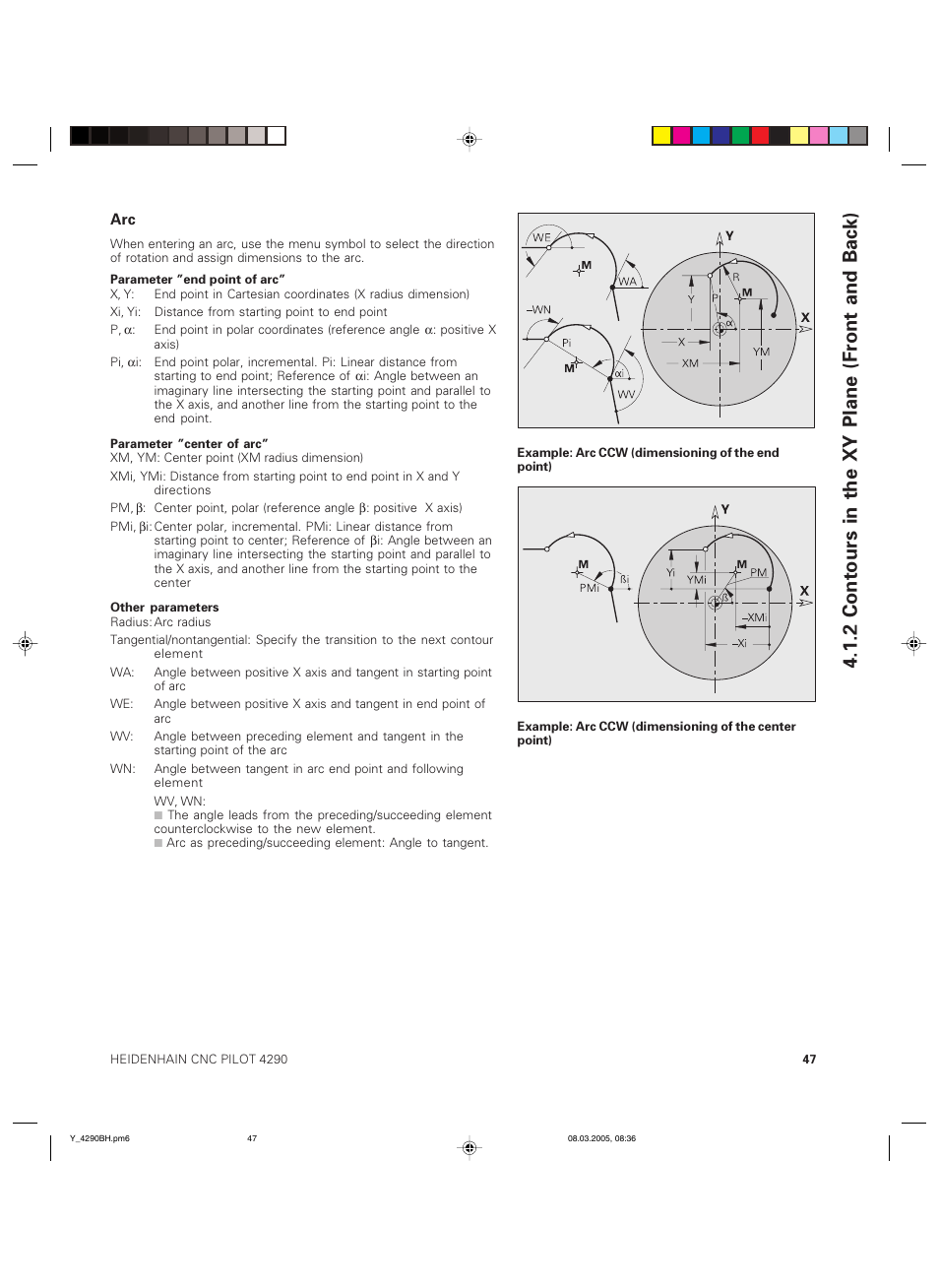 2 contours in the xy plane (front and back) | HEIDENHAIN CNC Pilot 4290 Description of the Y axis User Manual | Page 47 / 65