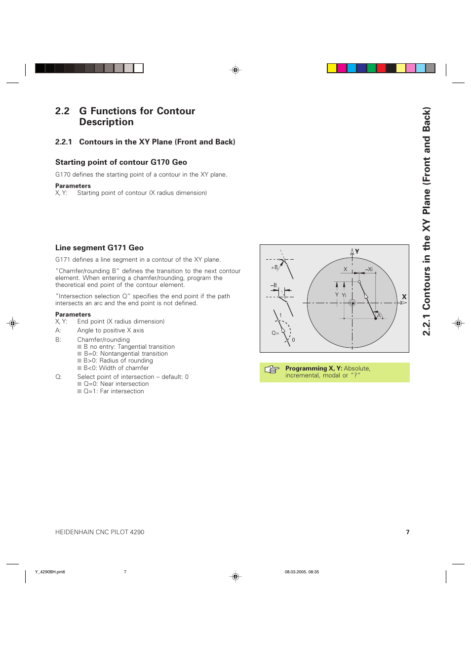 HEIDENHAIN CNC Pilot 4290 Description of the Y axis User Manual | Page 7 / 65
