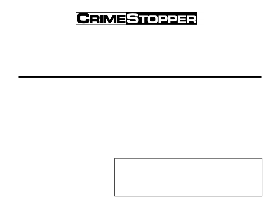 Crimestopper Security Products CS-845RKE User Manual | 12 pages