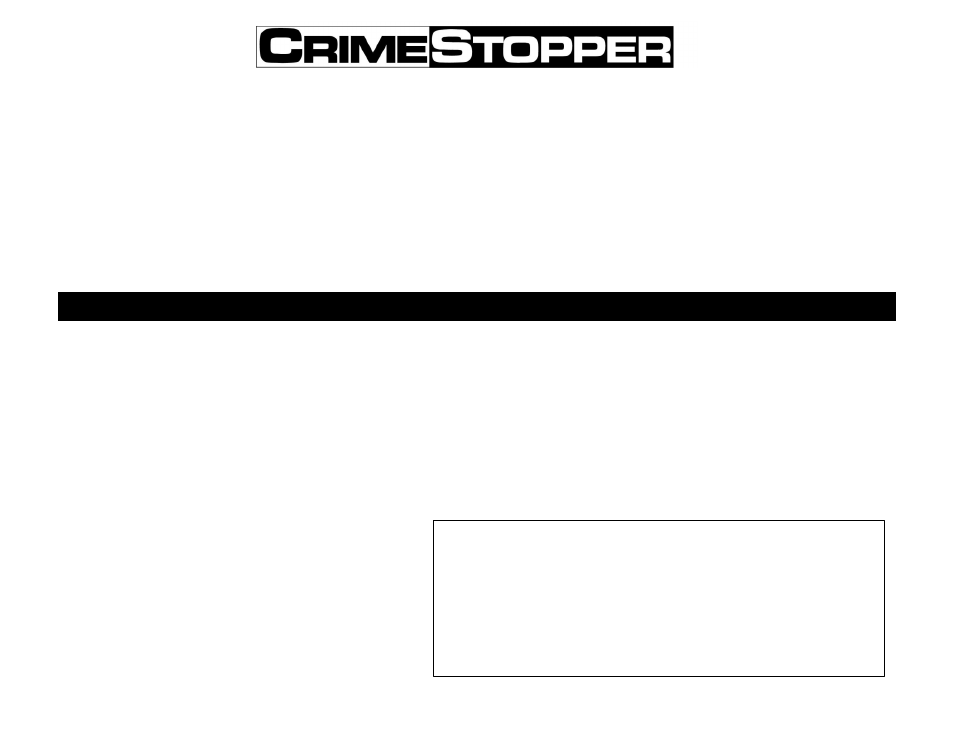 Crimestopper Security Products CS-2014TW2 User Manual | 20 pages