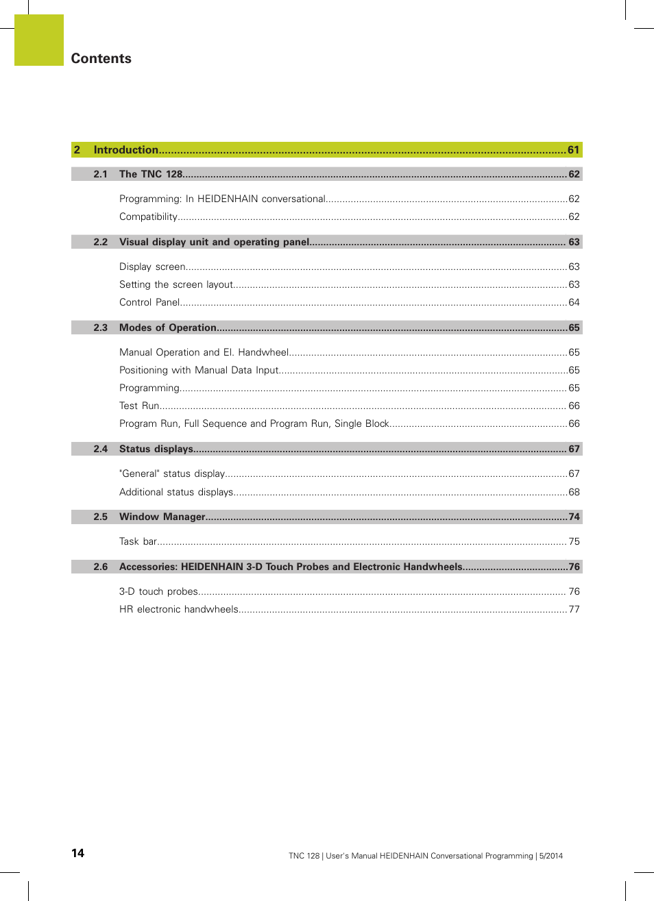 HEIDENHAIN TNC 128 (77184x-02) User Manual | Page 14 / 513