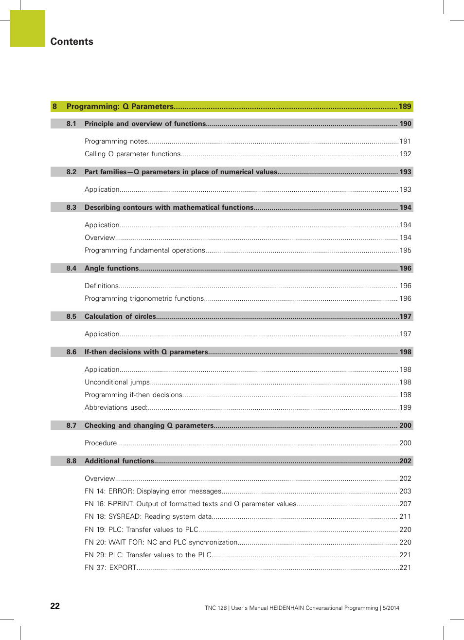 HEIDENHAIN TNC 128 (77184x-02) User Manual | Page 22 / 513