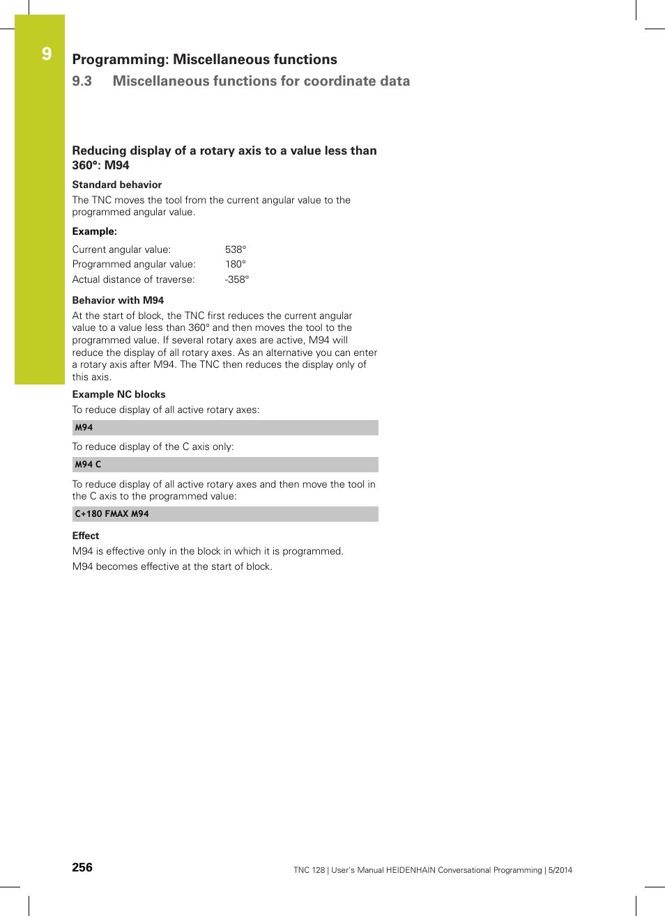HEIDENHAIN TNC 128 (77184x-02) User Manual | Page 256 / 513