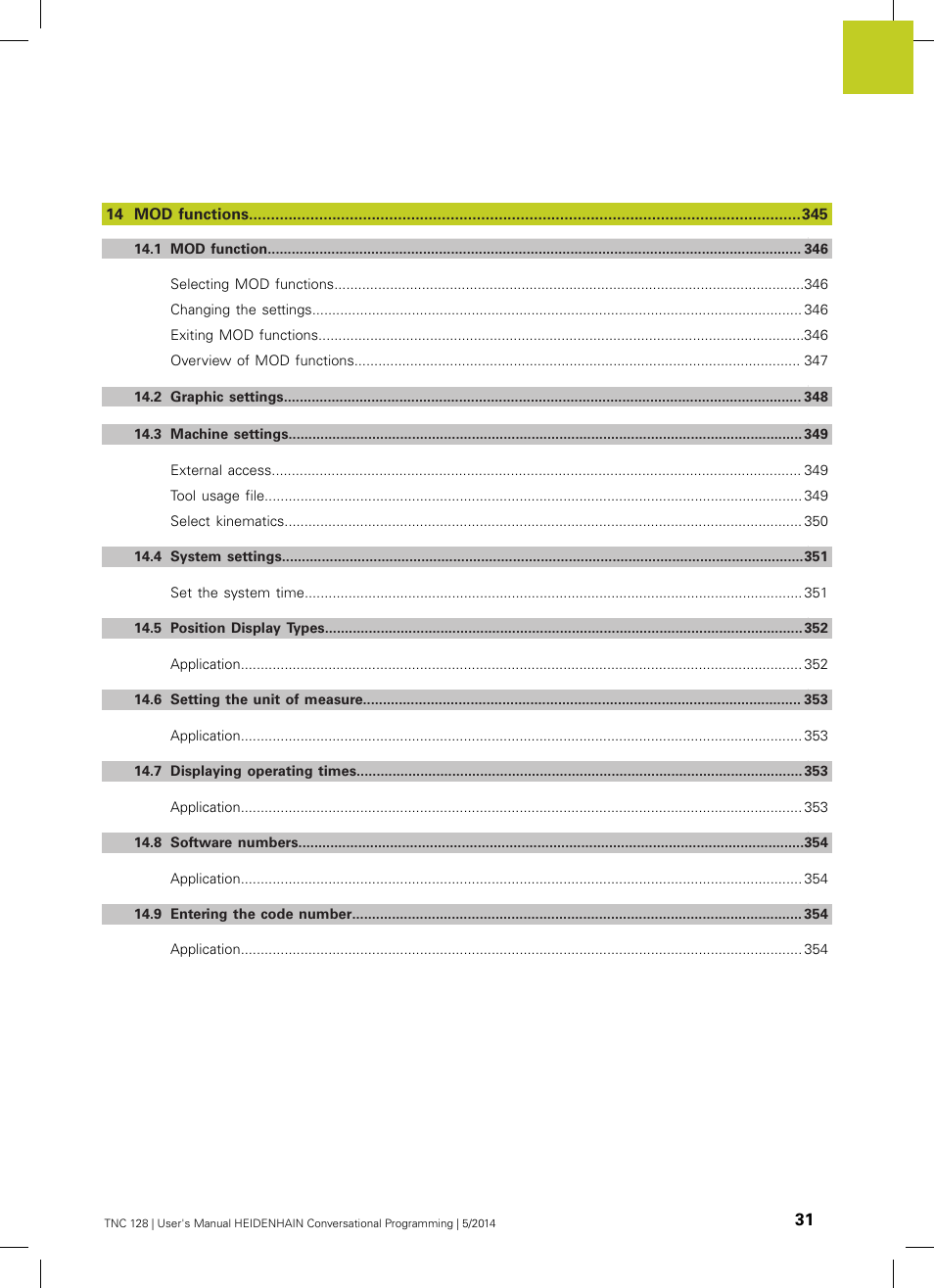 HEIDENHAIN TNC 128 (77184x-02) User Manual | Page 31 / 513