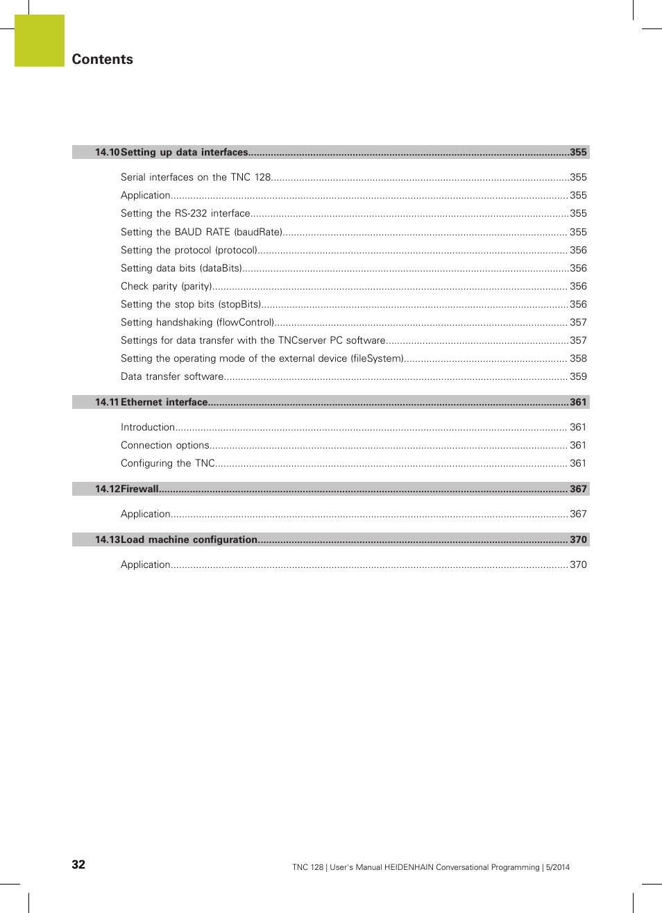 HEIDENHAIN TNC 128 (77184x-02) User Manual | Page 32 / 513