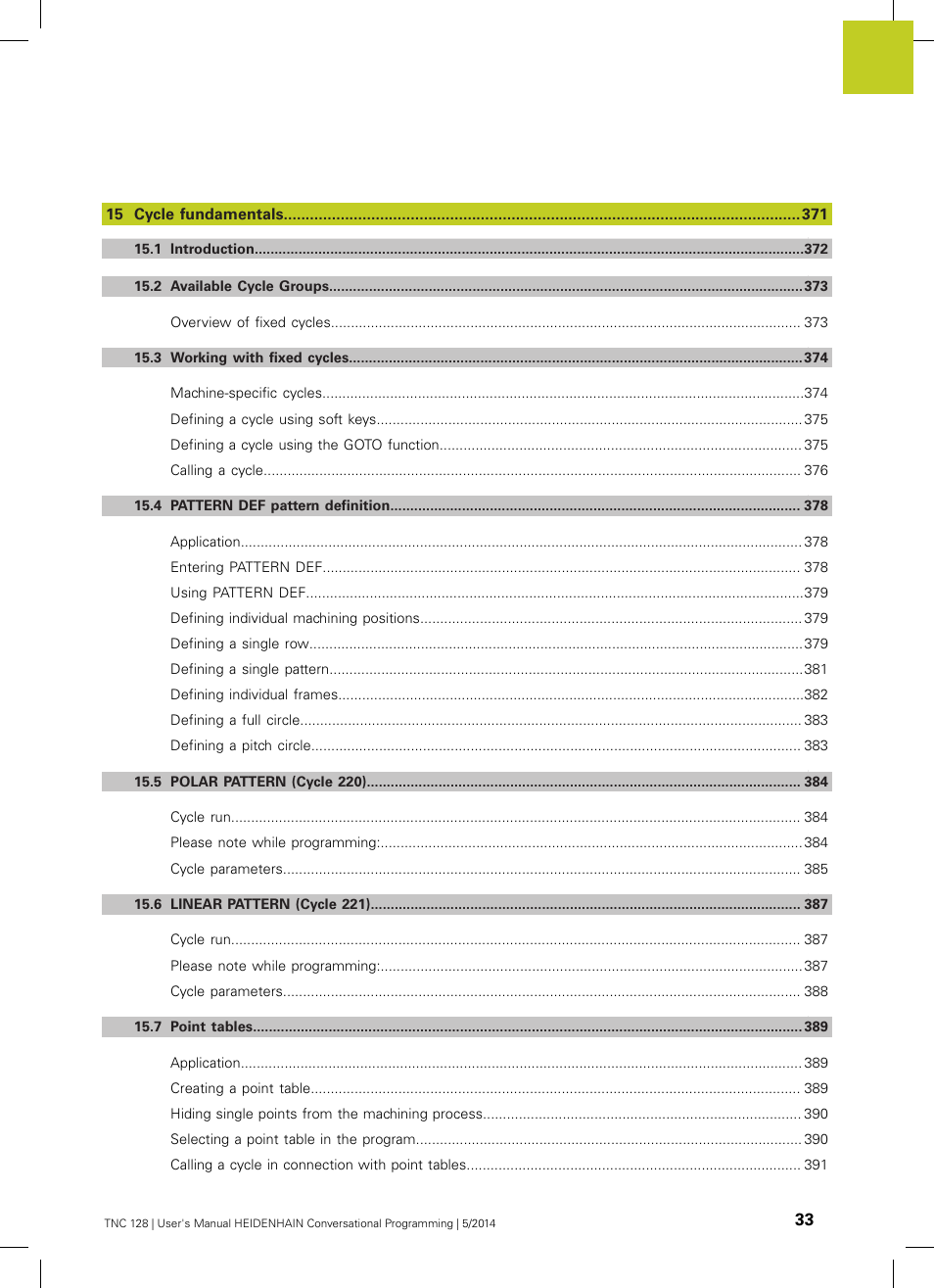 HEIDENHAIN TNC 128 (77184x-02) User Manual | Page 33 / 513