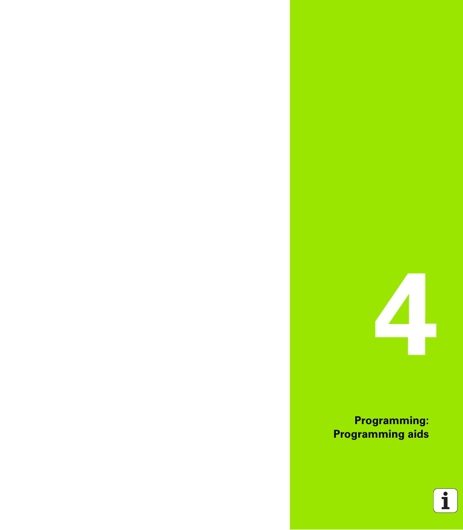 Programming: programming aids, 4 programming: programming aids | HEIDENHAIN TNC 128 (77184x-01) User Manual | Page 119 / 505