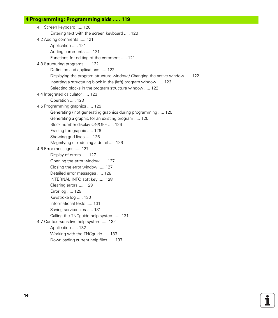 HEIDENHAIN TNC 128 (77184x-01) User Manual | Page 14 / 505