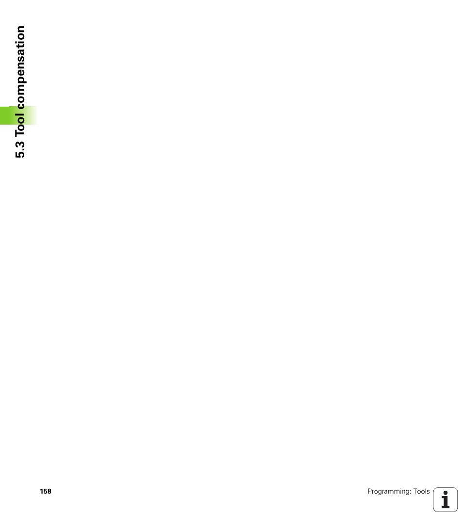 3 t ool compensation | HEIDENHAIN TNC 128 (77184x-01) User Manual | Page 158 / 505
