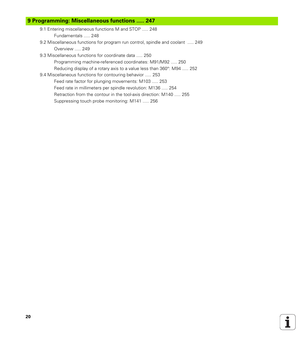HEIDENHAIN TNC 128 (77184x-01) User Manual | Page 20 / 505