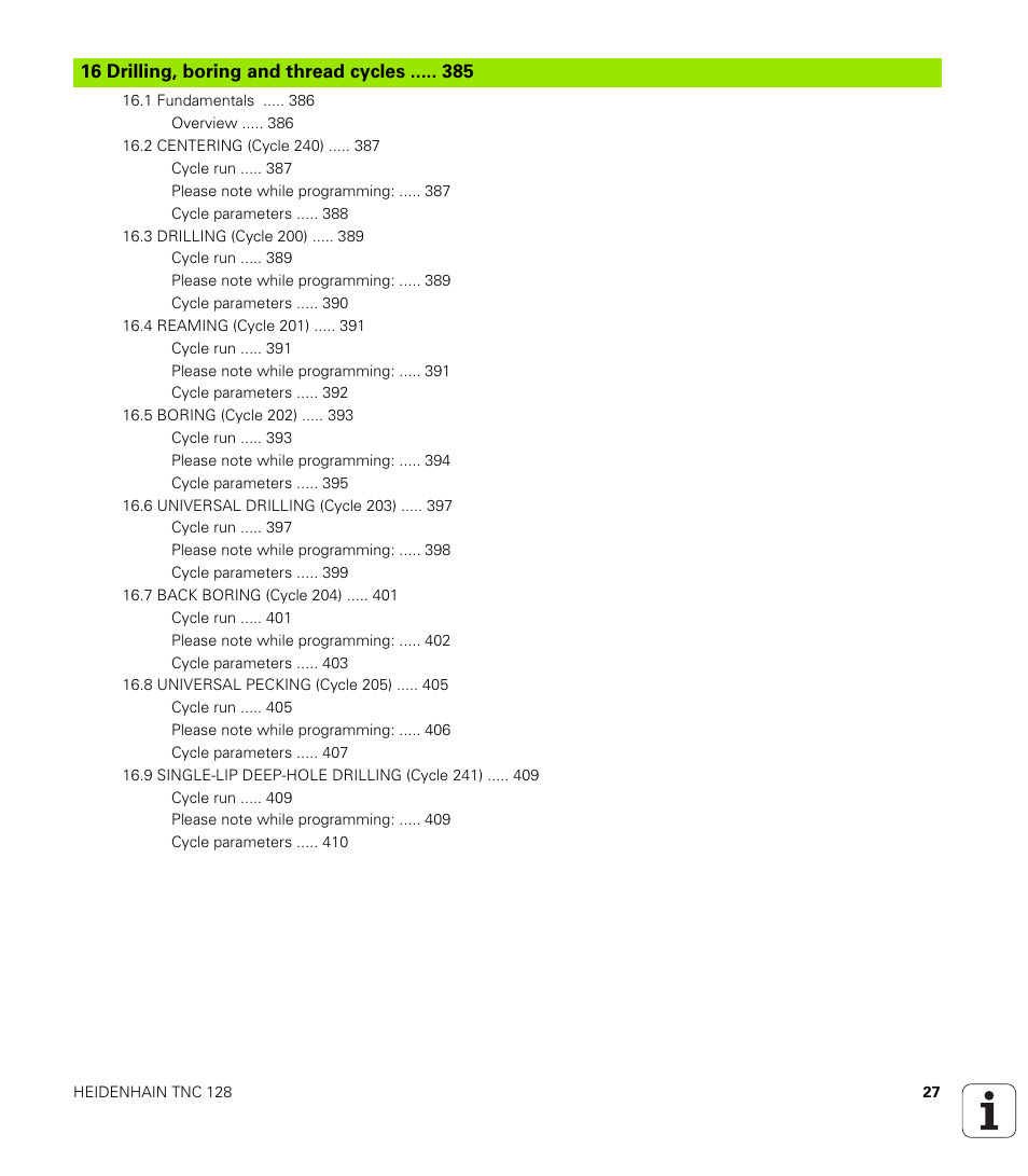 HEIDENHAIN TNC 128 (77184x-01) User Manual | Page 27 / 505