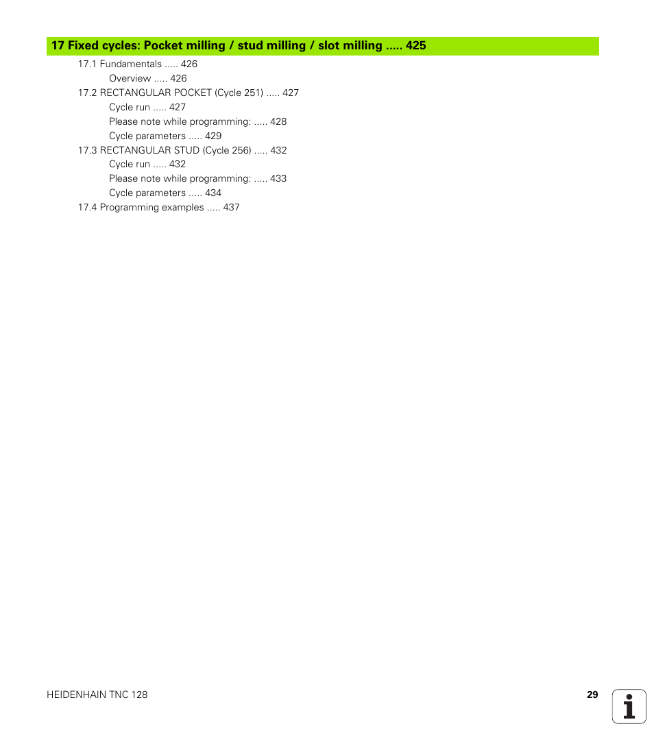 HEIDENHAIN TNC 128 (77184x-01) User Manual | Page 29 / 505