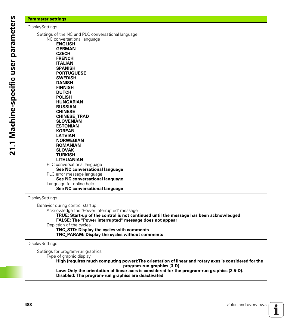 21 .1 mac h ine-specific user par a met e rs | HEIDENHAIN TNC 128 (77184x-01) User Manual | Page 488 / 505