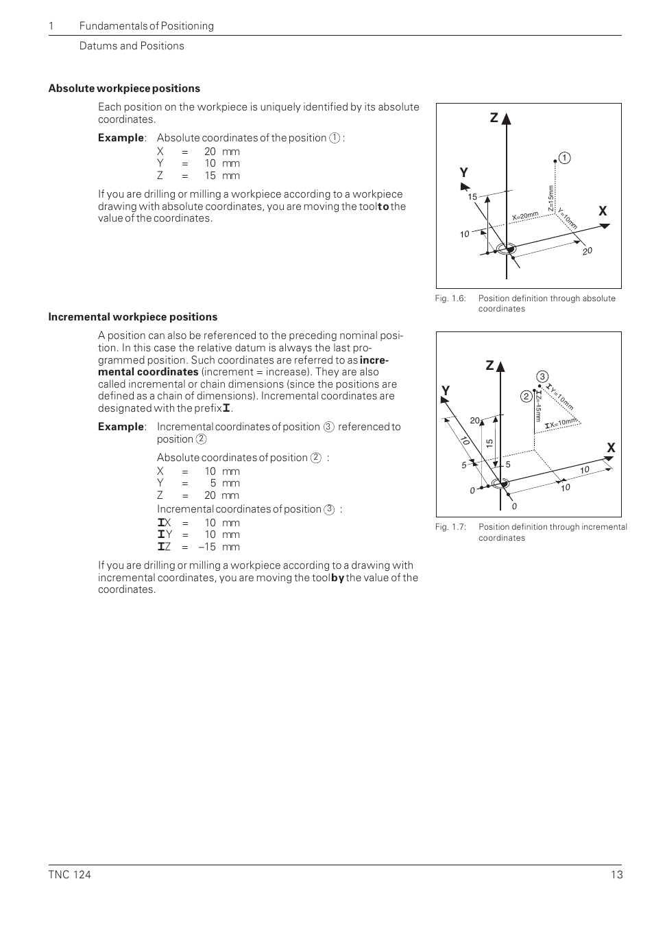 Yx z | HEIDENHAIN NC 124 User Manual | Page 13 / 122