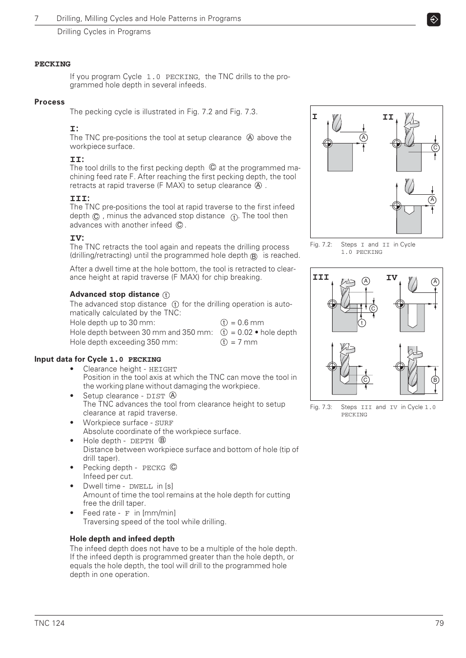 Ii iii iv | HEIDENHAIN NC 124 User Manual | Page 79 / 122