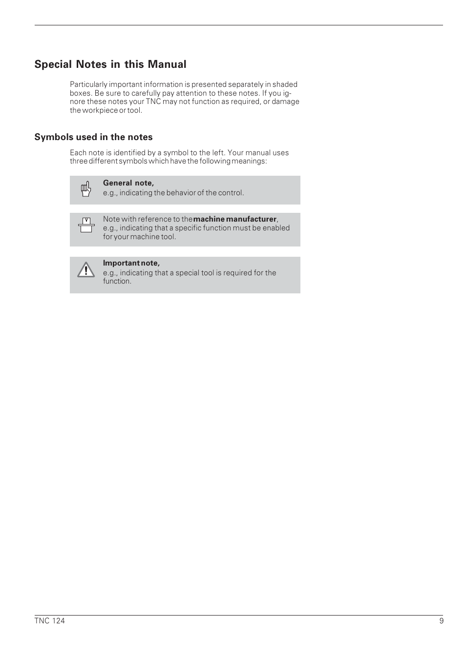 HEIDENHAIN NC 124 User Manual | Page 9 / 122