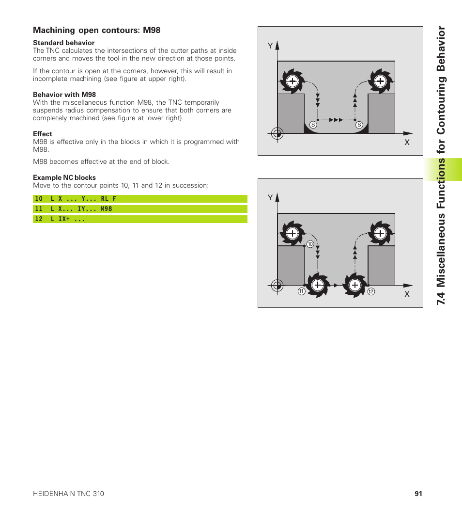 HEIDENHAIN TNC 310 (286 140) User Manual | Page 103 / 250