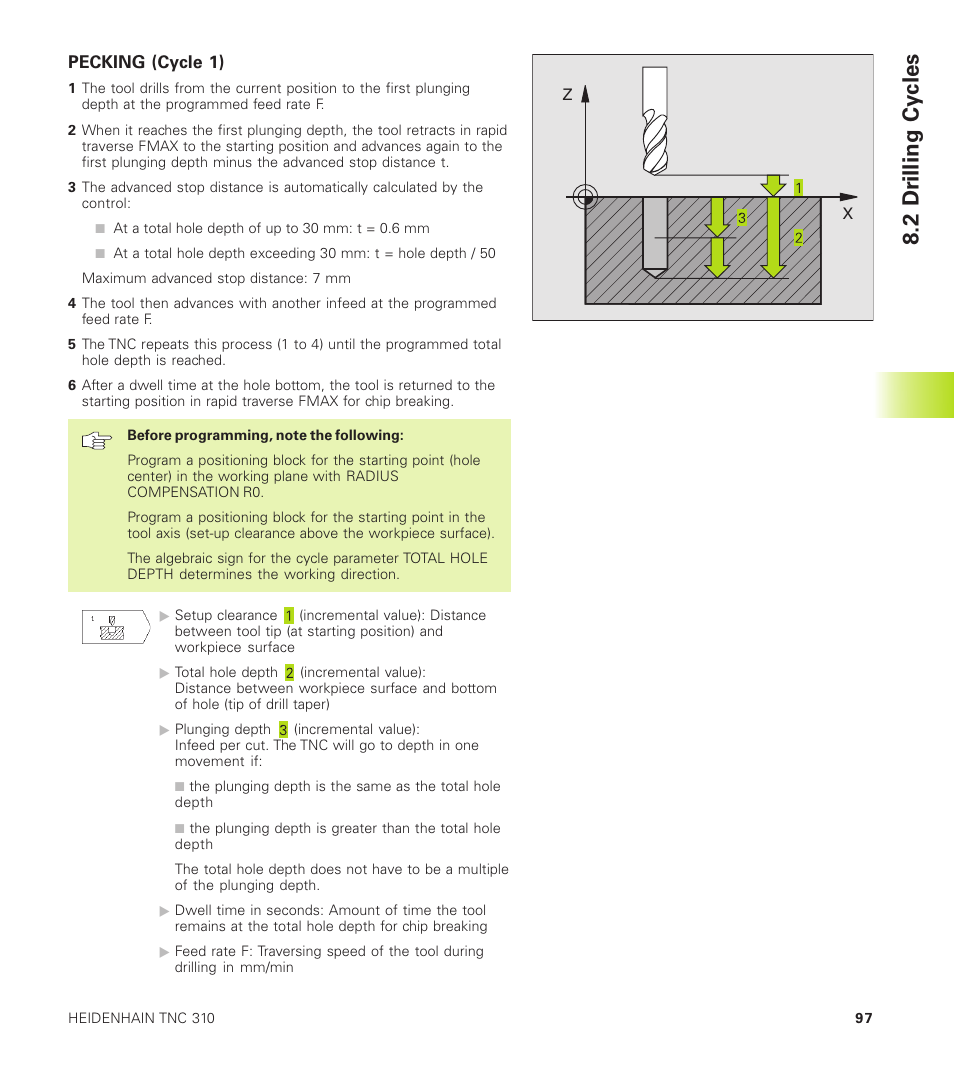 2 dr illing cy cles | HEIDENHAIN TNC 310 (286 140) User Manual | Page 109 / 250