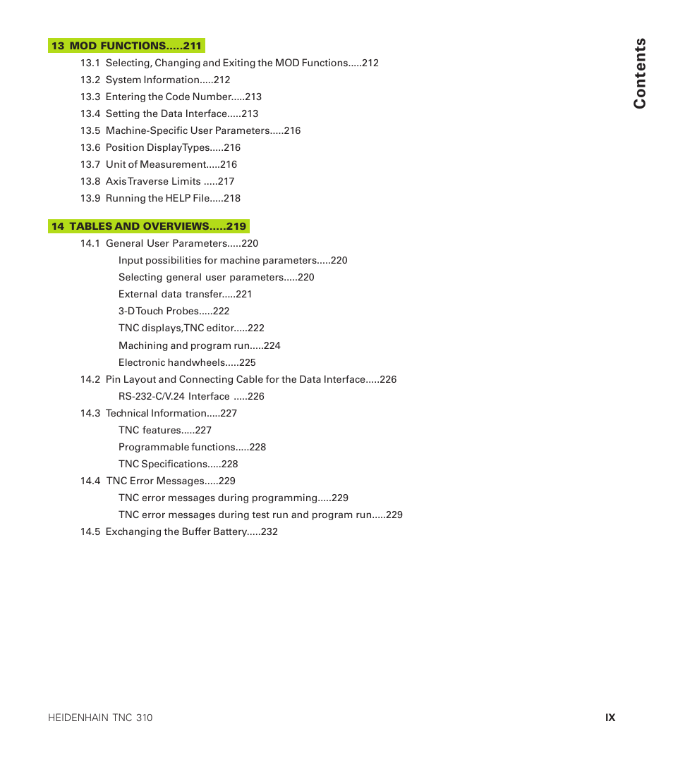 HEIDENHAIN TNC 310 (286 140) User Manual | Page 12 / 250