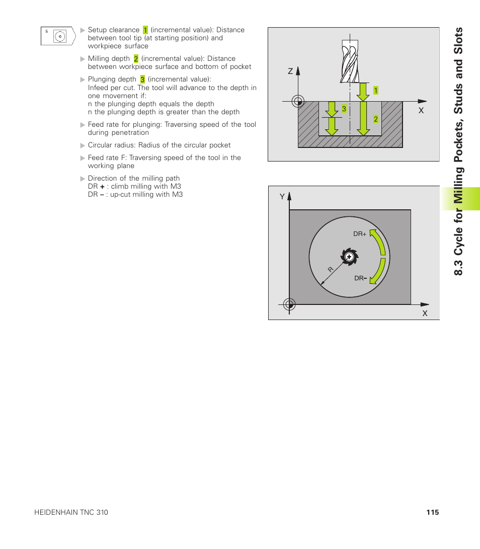 HEIDENHAIN TNC 310 (286 140) User Manual | Page 127 / 250