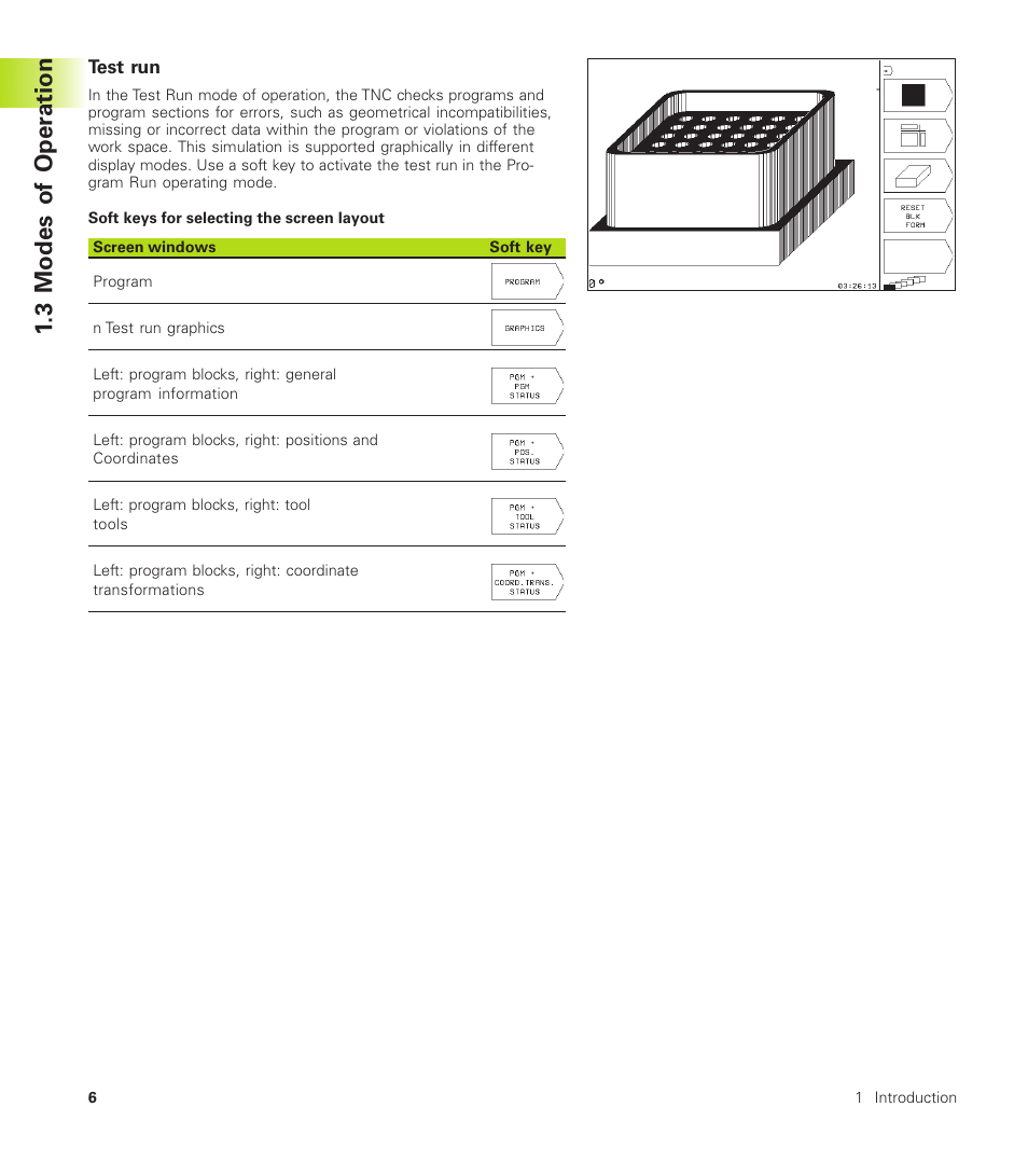3 modes of oper ation | HEIDENHAIN TNC 310 (286 140) User Manual | Page 18 / 250