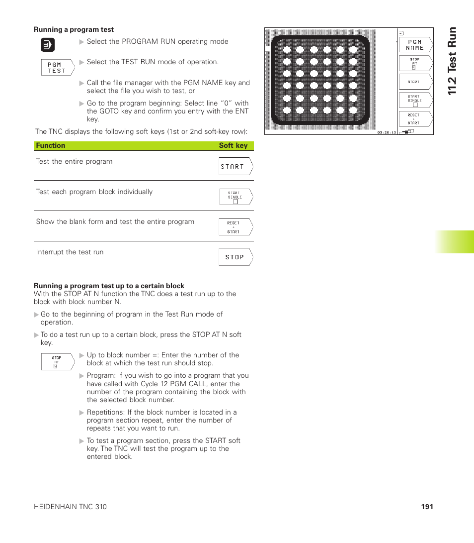 11 .2 t est run | HEIDENHAIN TNC 310 (286 140) User Manual | Page 203 / 250