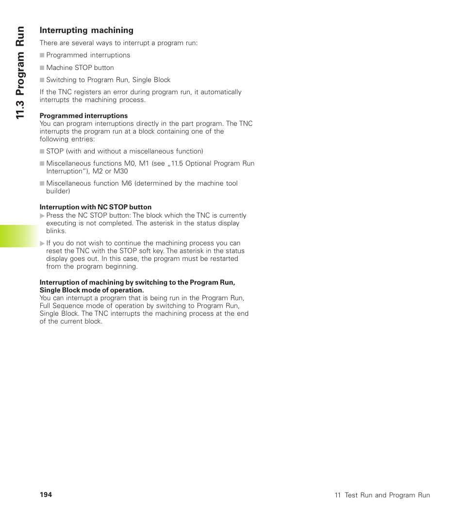 3 pr ogr am run | HEIDENHAIN TNC 310 (286 140) User Manual | Page 206 / 250