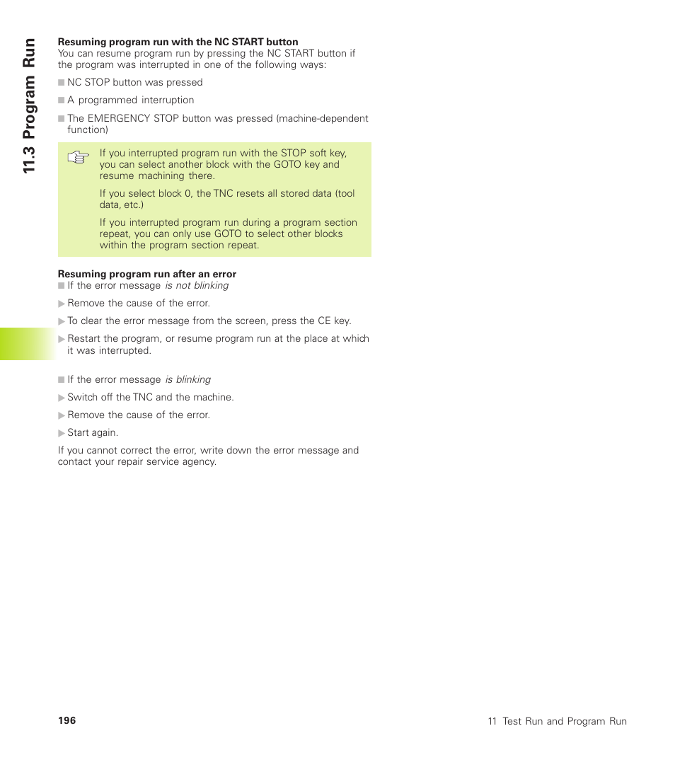 3 pr ogr am run | HEIDENHAIN TNC 310 (286 140) User Manual | Page 208 / 250