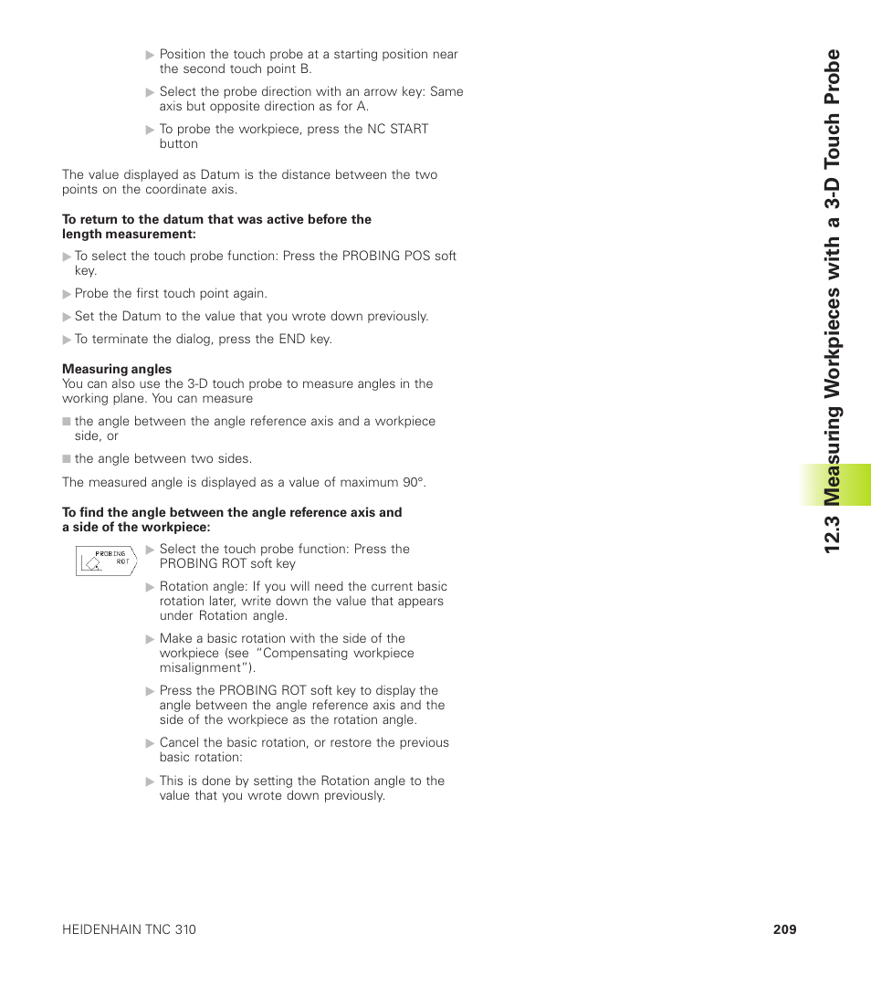 3 measur ing wo rkpieces with a 3-d touc h p robe | HEIDENHAIN TNC 310 (286 140) User Manual | Page 221 / 250