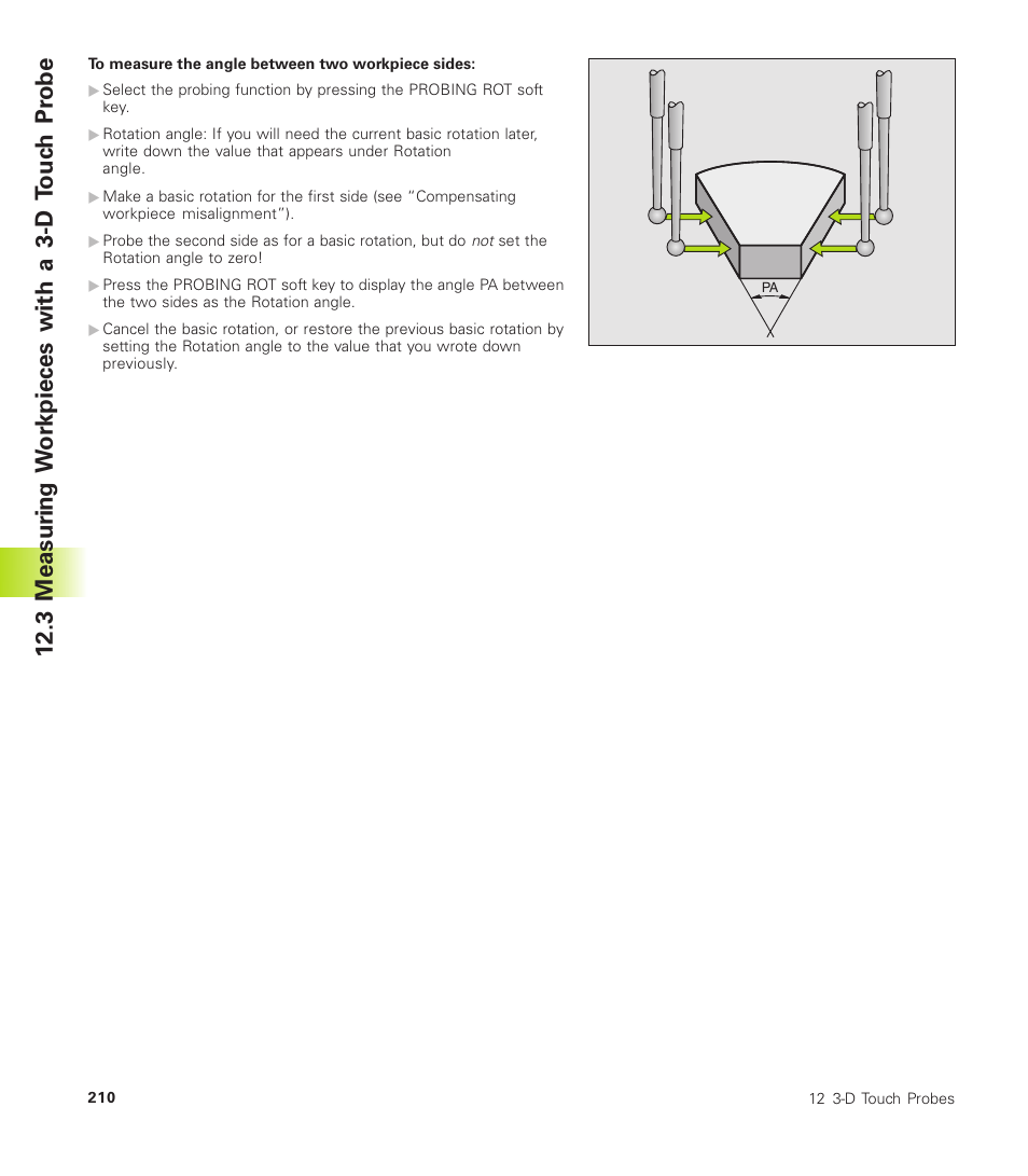 3 measur ing w o rkpieces with a 3-d touc h p robe | HEIDENHAIN TNC 310 (286 140) User Manual | Page 222 / 250