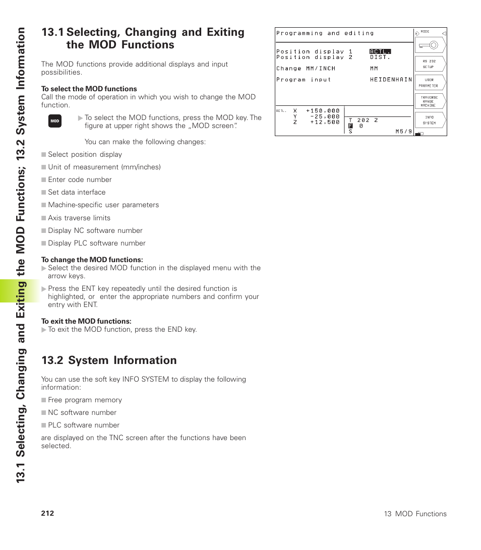 2 system information | HEIDENHAIN TNC 310 (286 140) User Manual | Page 224 / 250