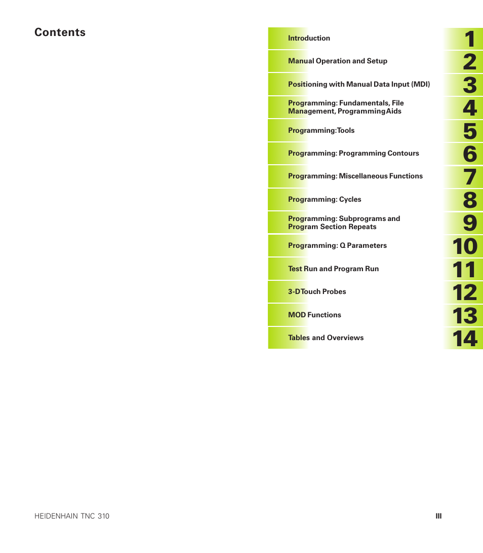 HEIDENHAIN TNC 310 (286 140) User Manual | Page 6 / 250