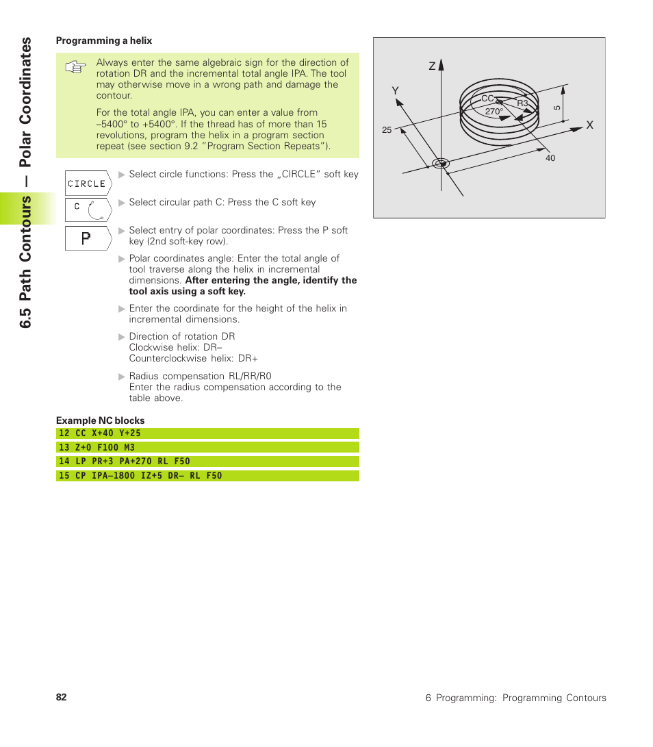 5 p ath cont ours — p olar coor dinat es | HEIDENHAIN TNC 310 (286 140) User Manual | Page 94 / 250