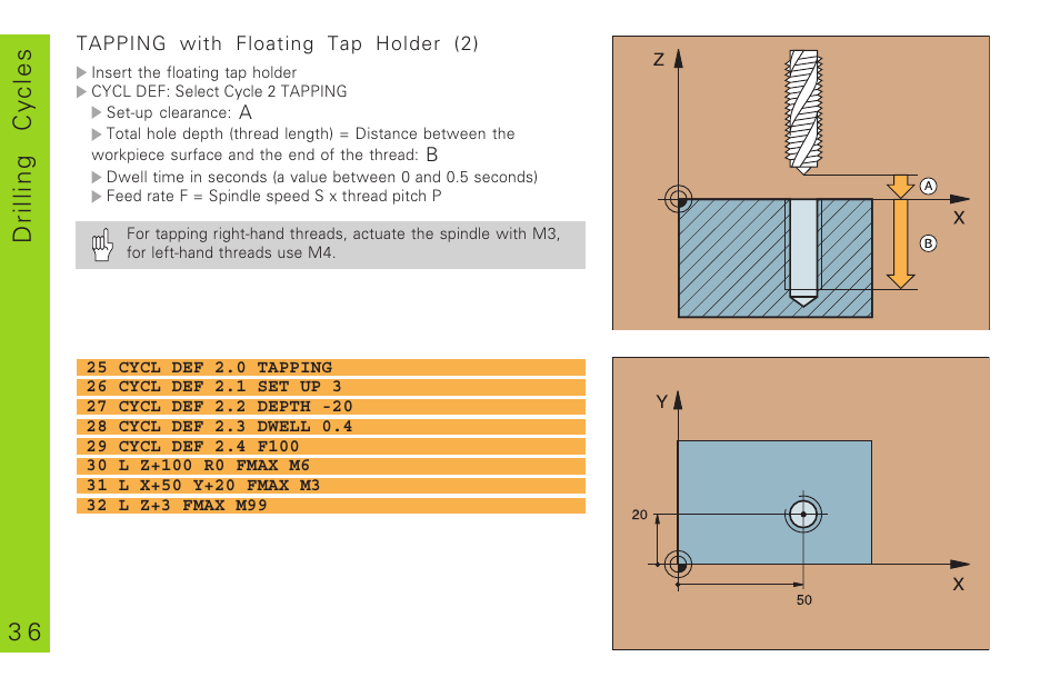 3 6 drilling cycles | HEIDENHAIN TNC 310 (286 140) Pilot User Manual | Page 36 / 60