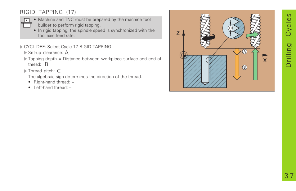 3 7 drilling cycles | HEIDENHAIN TNC 310 (286 140) Pilot User Manual | Page 37 / 60