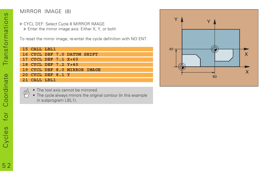HEIDENHAIN TNC 310 (286 140) Pilot User Manual | Page 52 / 60