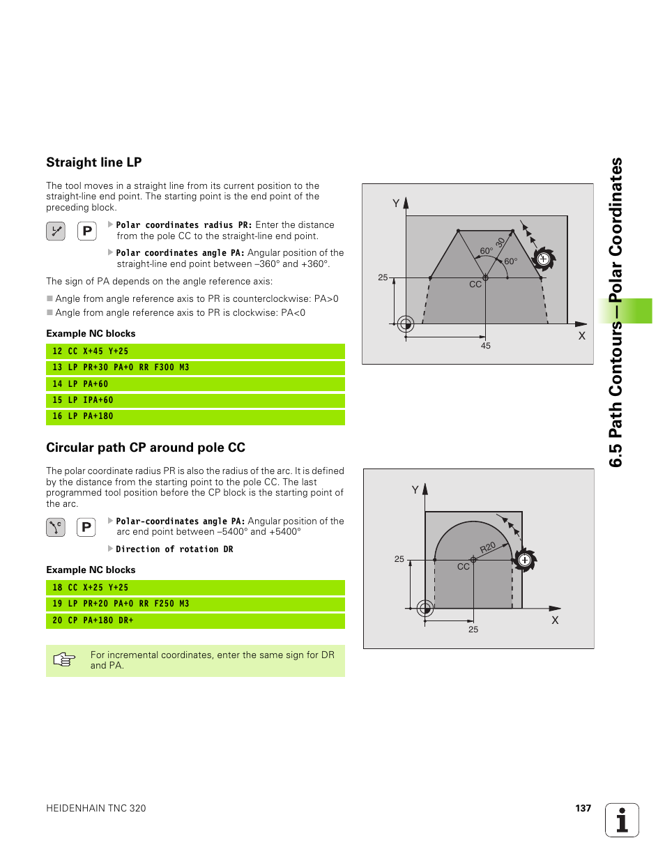 Straight line lp, Circular path cp around pole cc, Amf lp | Av^damf, Pd""=a¤:zpd""mvdfpo^f, Av^_damffm=zpam, A4¤d" 4 cp, A4¤d"z"^"p¤m=4a4df4fmf, Zpdf, P"4fm=zpam | HEIDENHAIN TNC 320 (340 551-01) User Manual | Page 137 / 463