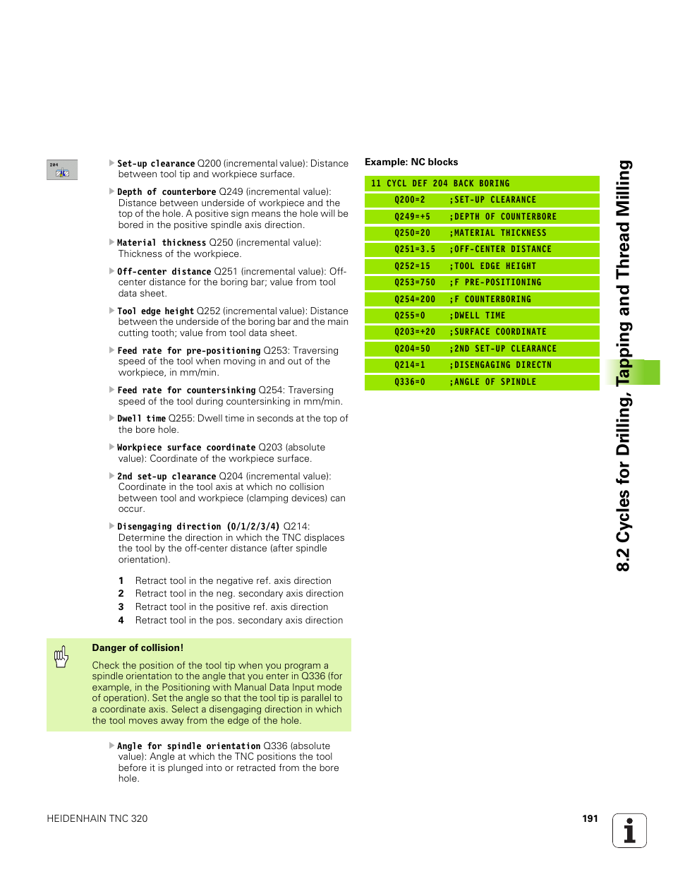 HEIDENHAIN TNC 320 (340 551-01) User Manual | Page 191 / 463