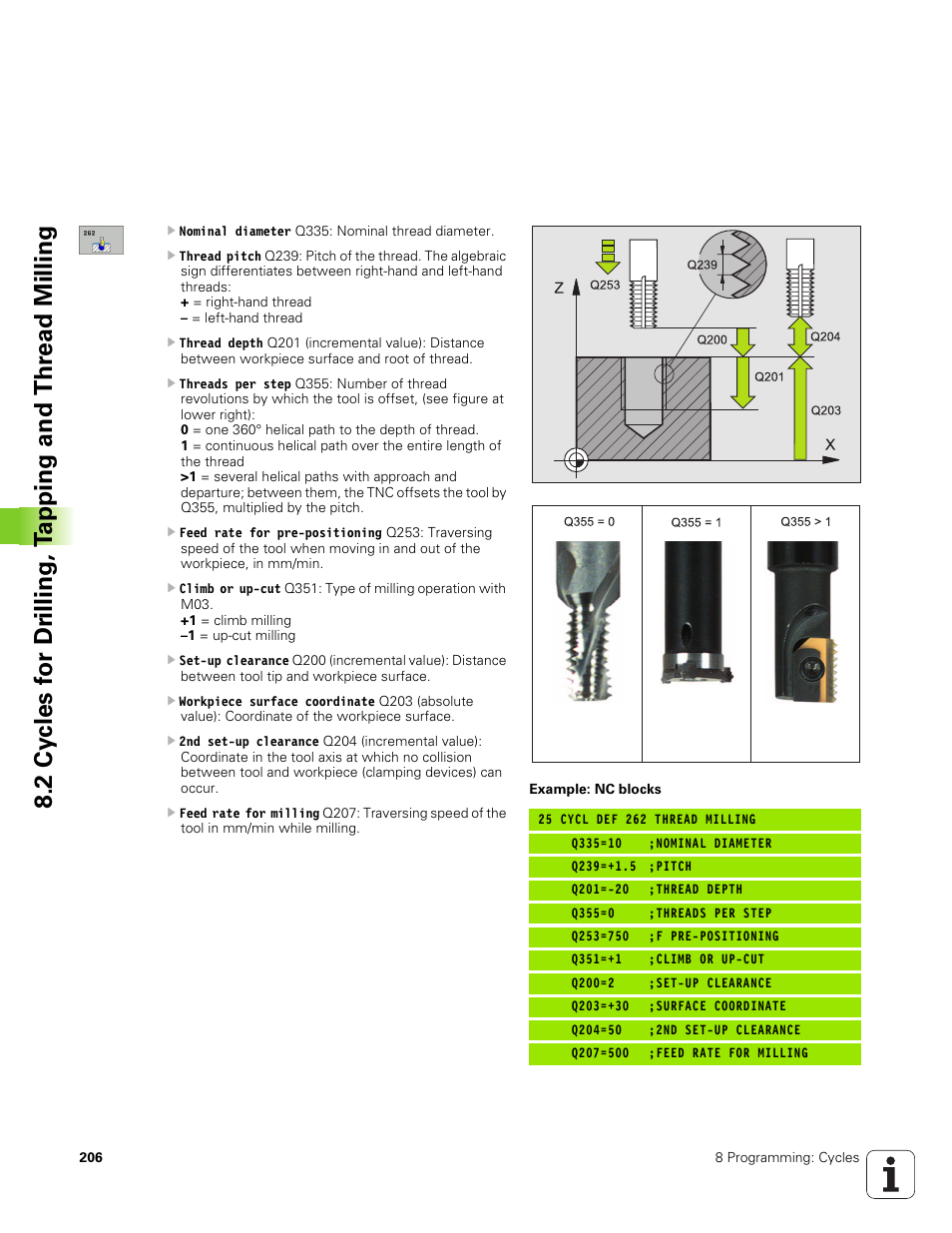 HEIDENHAIN TNC 320 (340 551-01) User Manual | Page 206 / 463