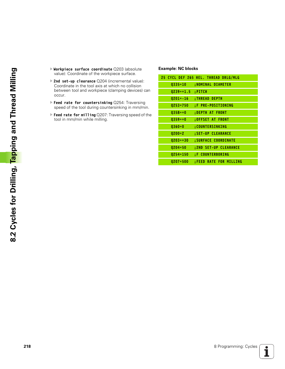 HEIDENHAIN TNC 320 (340 551-01) User Manual | Page 218 / 463