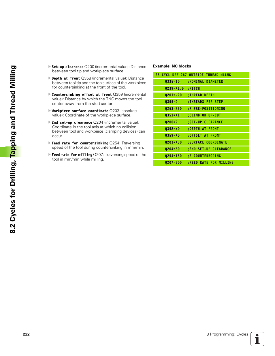 HEIDENHAIN TNC 320 (340 551-01) User Manual | Page 222 / 463