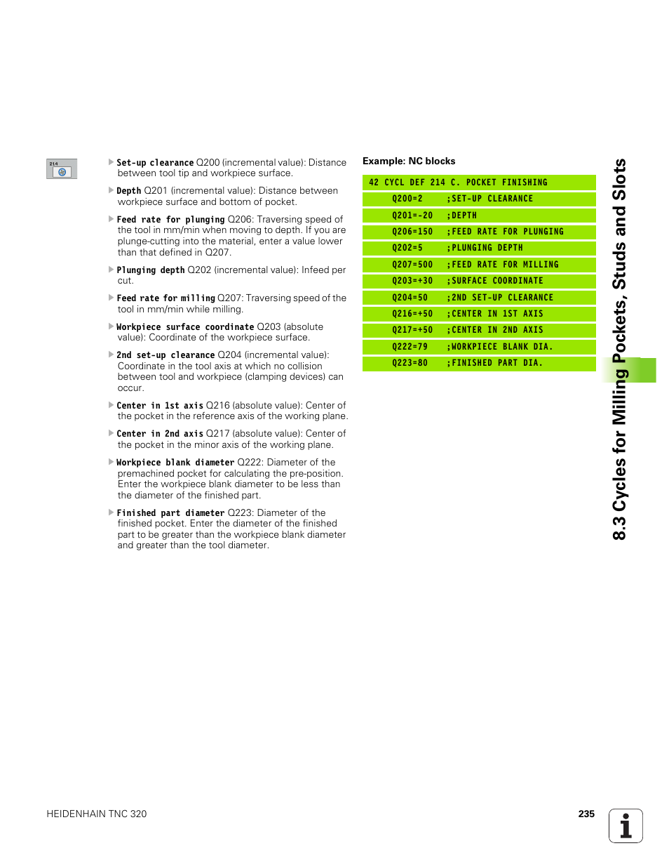 HEIDENHAIN TNC 320 (340 551-01) User Manual | Page 235 / 463