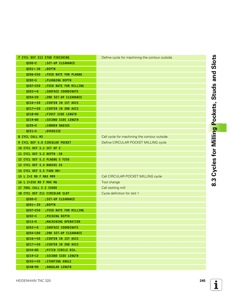 HEIDENHAIN TNC 320 (340 551-01) User Manual | Page 245 / 463