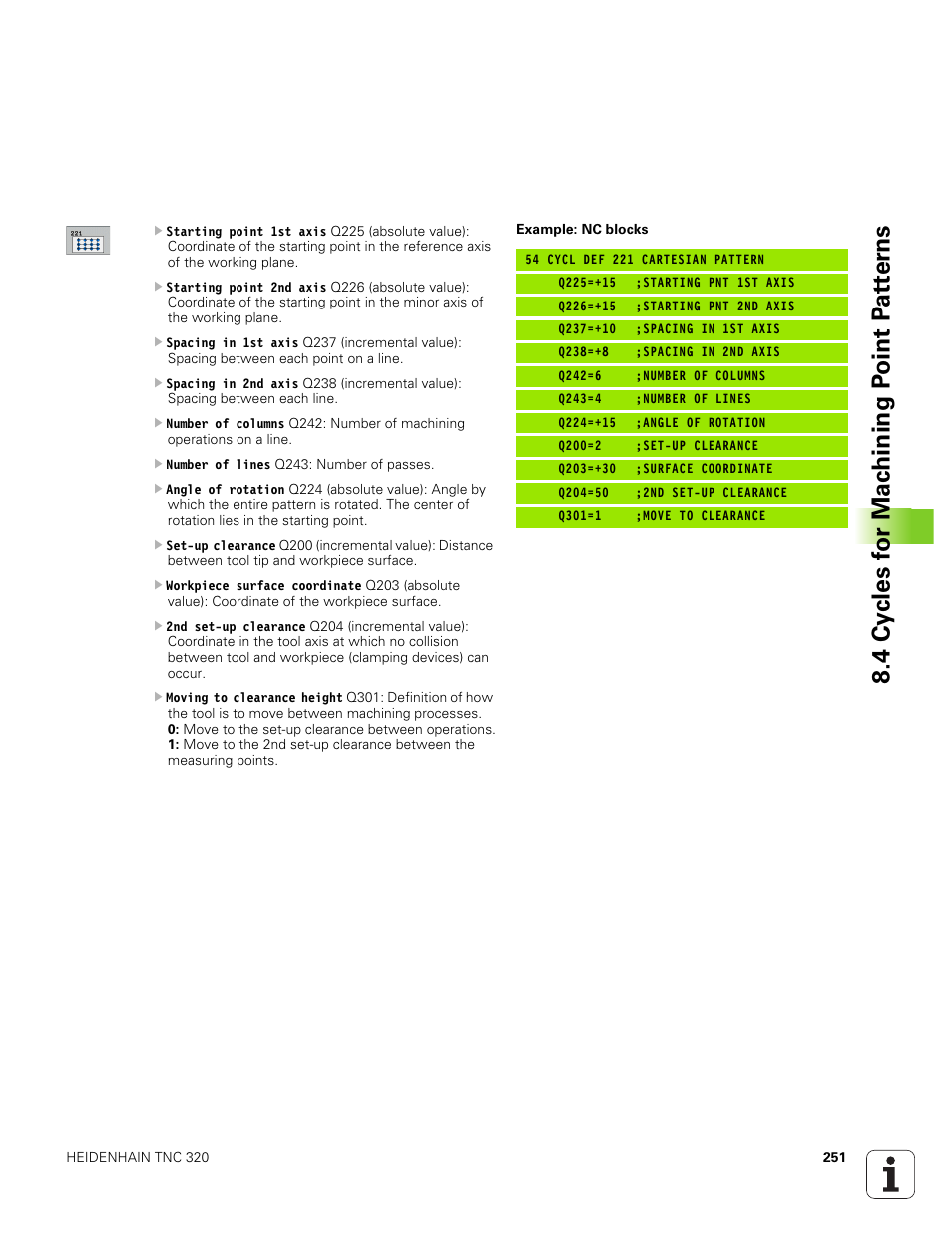 HEIDENHAIN TNC 320 (340 551-01) User Manual | Page 251 / 463