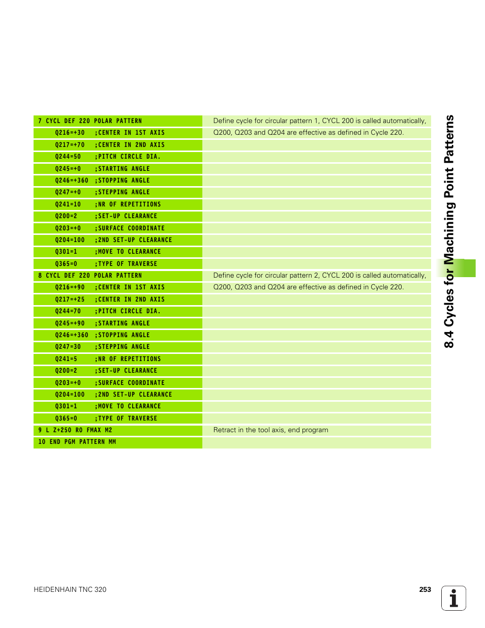 HEIDENHAIN TNC 320 (340 551-01) User Manual | Page 253 / 463