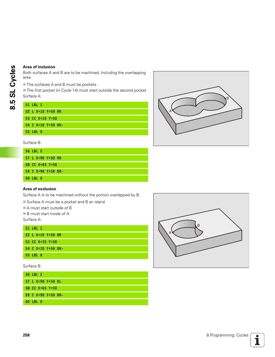 5 sl cy cles | HEIDENHAIN TNC 320 (340 551-01) User Manual | Page 258 / 463