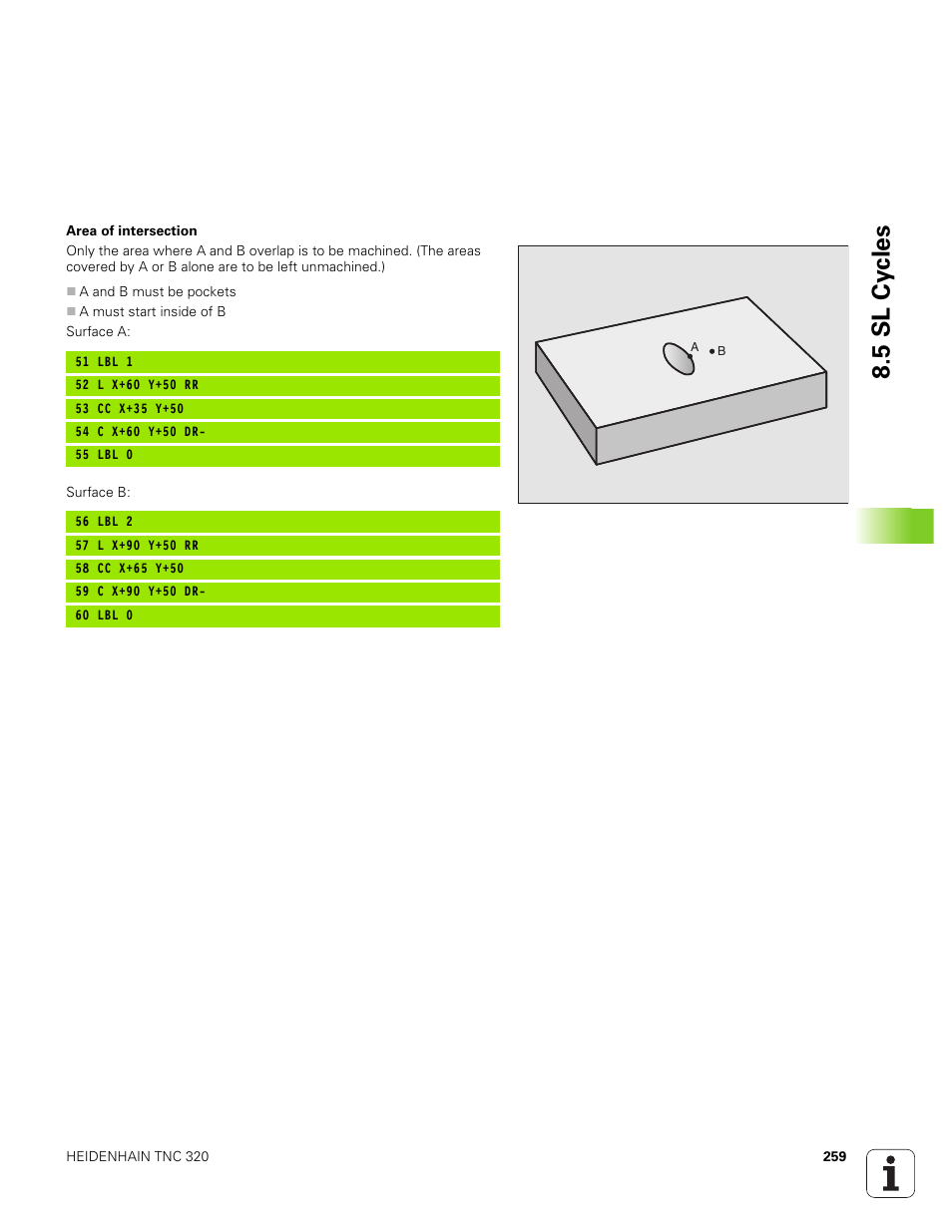 5 sl cy cles | HEIDENHAIN TNC 320 (340 551-01) User Manual | Page 259 / 463