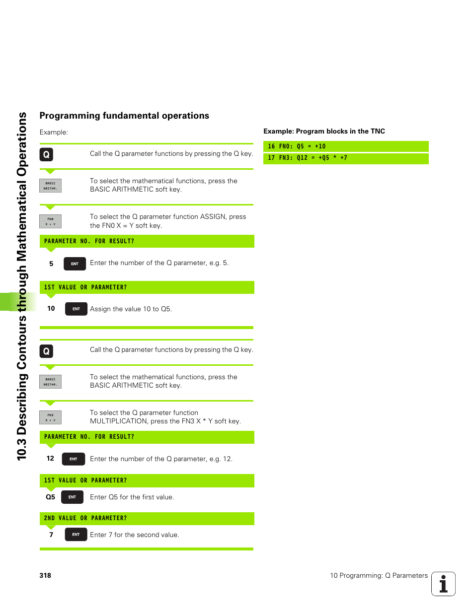 Programming fundamental operations | HEIDENHAIN TNC 320 (340 551-01) User Manual | Page 318 / 463