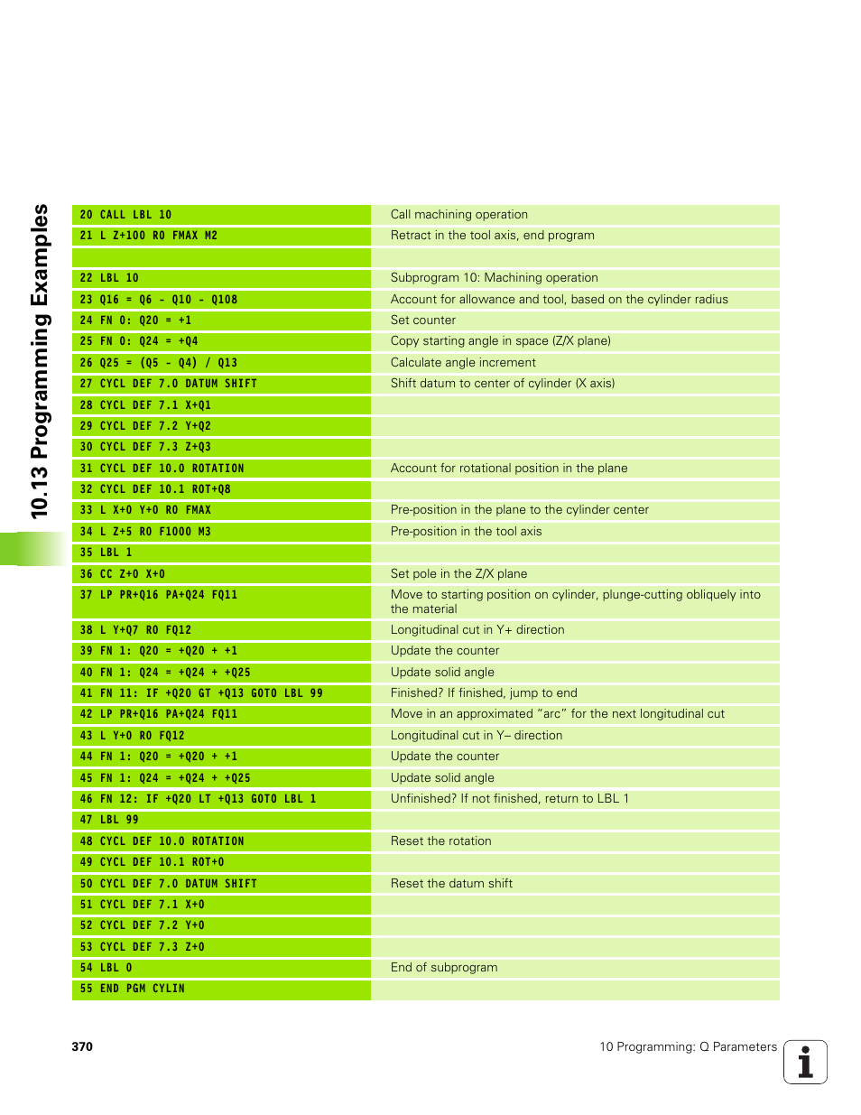 10 .13 pr ogr amming examples | HEIDENHAIN TNC 320 (340 551-01) User Manual | Page 370 / 463